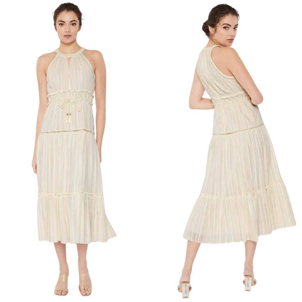 NEW NWT LIKELY Marsha Midi Dress Ivory